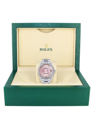 Mens Rolex Datejust Watch 16200  | 36Mm | Pink Dial | Oyster Band