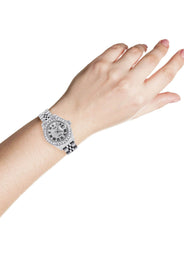 Womens Diamond Rolex Watch | 1 Carat Bezel | 26Mm | Diamond Roman Numeral Dial | Jubilee Band