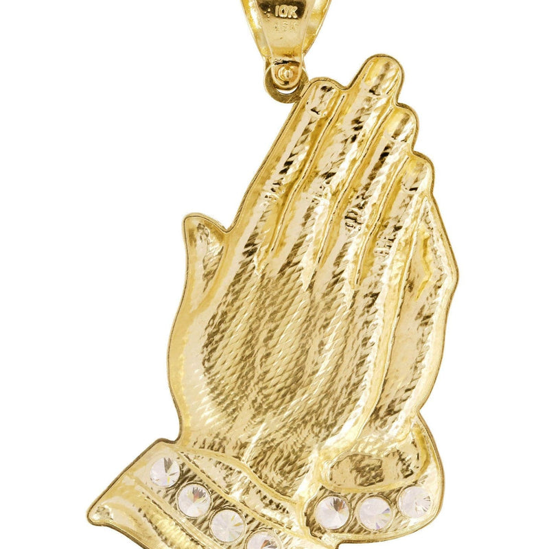10K Gold Praying Hands Pendant  |  16.2 Grams