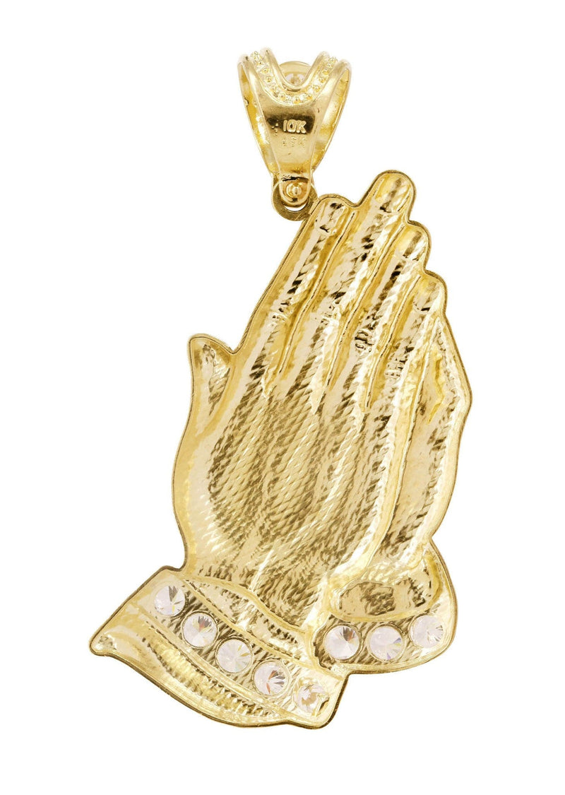10K Gold Praying Hands Pendant  |  16.2 Grams