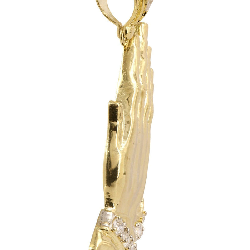 10K Gold Praying Hands Pendant  |  16.2 Grams