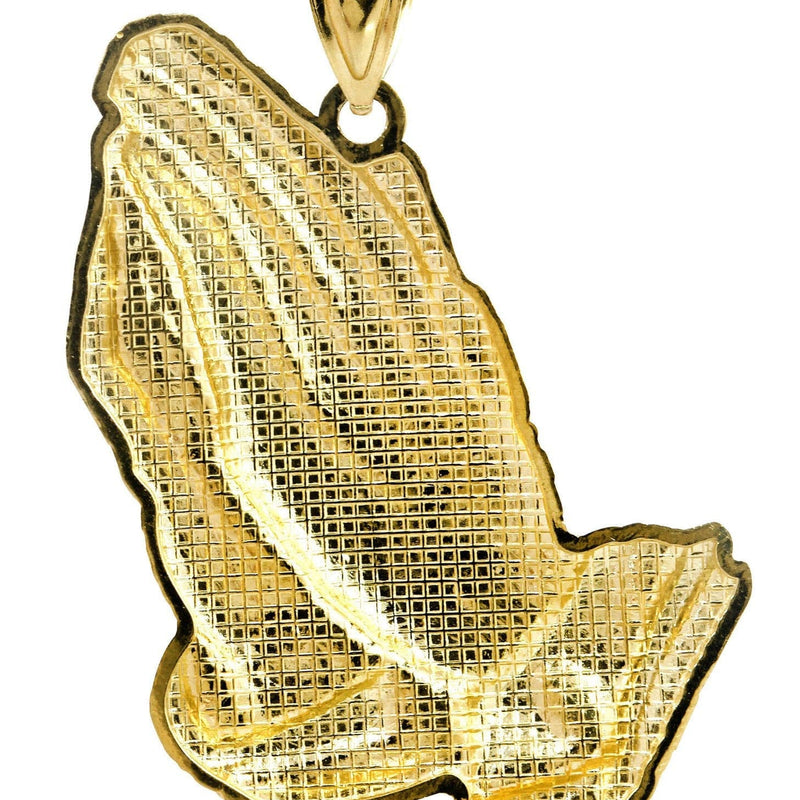 10K Gold Praying Hands Pendant  |  7.2 Grams