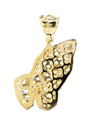 10K Gold Praying Hands Pendant  |  9.5 Grams