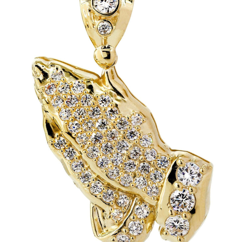 10K Gold Praying Hands Pendant  |  9.5 Grams