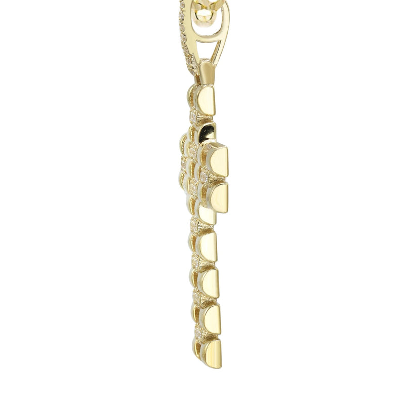 10K Yellow Gold Cross Necklace | Appx. 17.3 Grams
