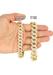 Silver Gold Prong Set Bracelet