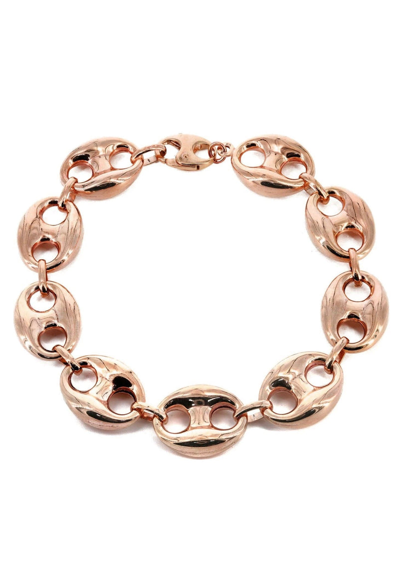 14K Rose Gold Bracelet Gucci Style