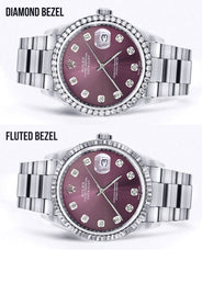 Mens Rolex Datejust Watch 16200 | 36Mm | Purple Dial | Oyster Band
