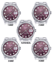Mens Rolex Datejust Watch 16200 | 36Mm | Purple Dial | Oyster Band