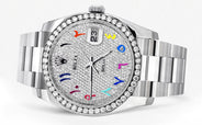 116200 | Rolex Datejust Watch | 36Mm | Color Arabic Dial | Oyster Band
