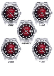 Rolex Datejust Watch | 16200  | 36MM | Red Dial | Oyster Band | Stainless Steel
