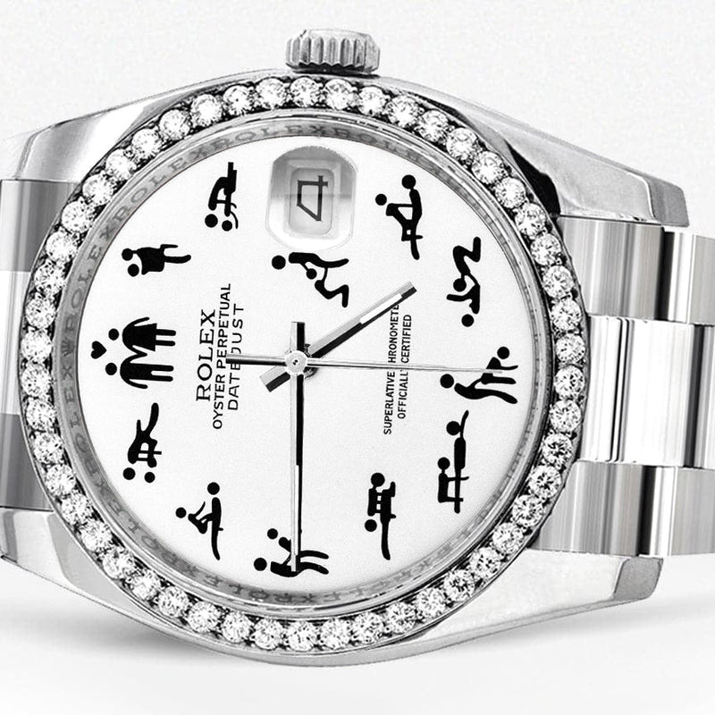 116200 | Rolex Datejust Watch | 36Mm | Erotic Dial | Oyster Band
