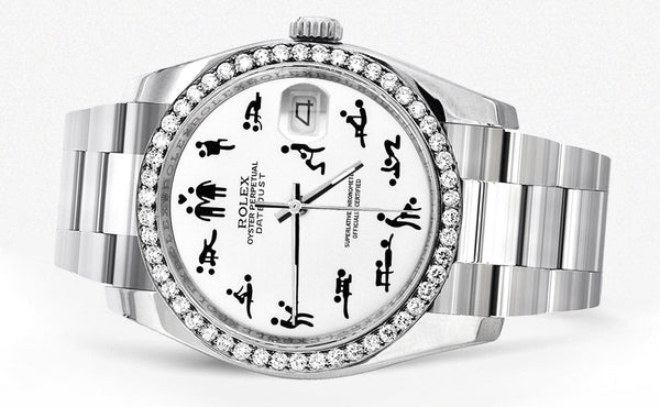 116200 | Rolex Datejust Watch | 36Mm | Erotic Dial | Oyster Band