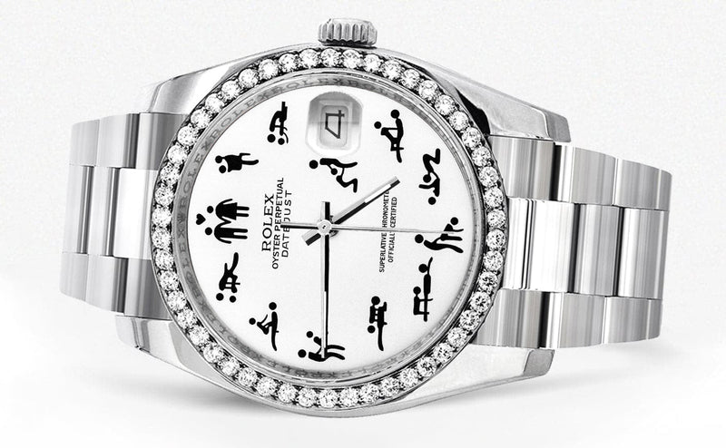 116200 | Rolex Datejust Watch | 36Mm | Erotic Dial | Oyster Band