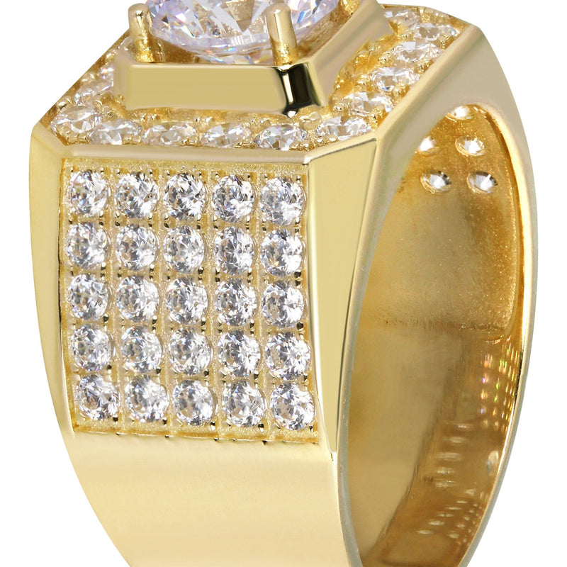 10K Gold Ring For Men - Mens Pinky Ring   | 11.1 Grams