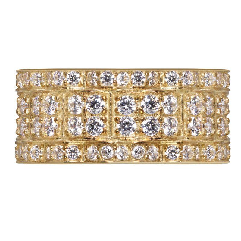 10K Eternity Gold Ring For Men - Mens Pinky Ring   | 6.5 Grams