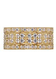 10K Eternity Gold Ring For Men - Mens Pinky Ring   | 6.5 Grams