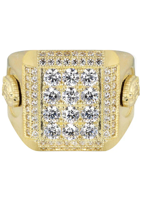 Mens Pinky Ring | 10K Solid Yellow Gold | Style #4