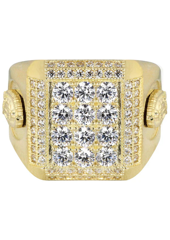 Mens Pinky Ring | 10K Solid Yellow Gold | Style #4