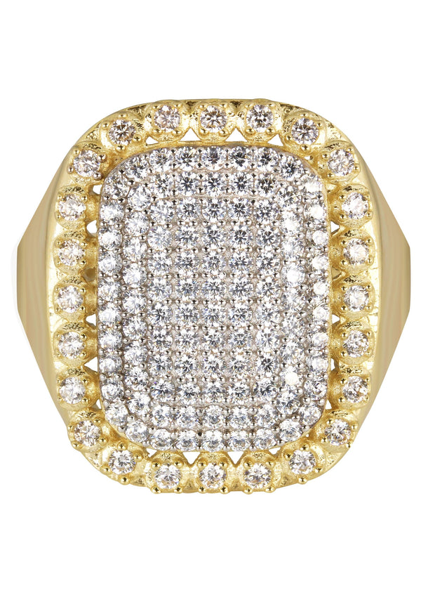 10K Gold Ring For Men - Mens Pinky Ring   |  7.7 Grams