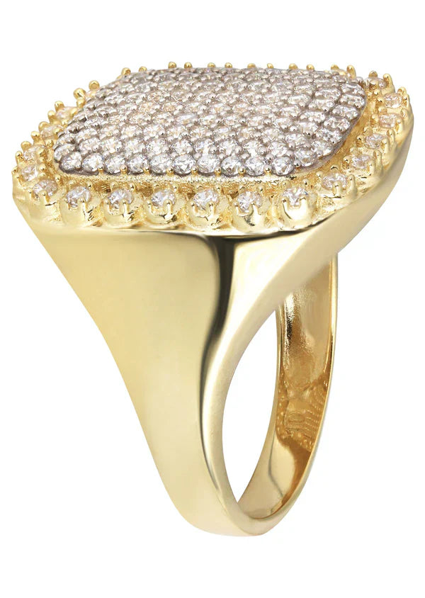 Mens Pinky Ring | 10K Solid Yellow Gold | Style #5