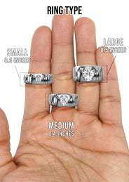 Men's Jewelry - Men's VVS Lab Diamond Oval Solitaire Engagement Ring |  White Gold