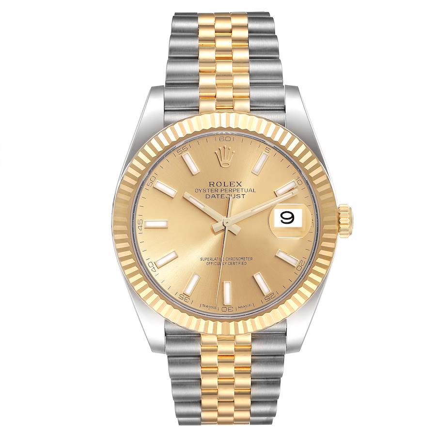 Rolex Datejust Watch 126333 for Men | 41MM | Yellow Gold - Two Tone | Champagne Dial - Steel