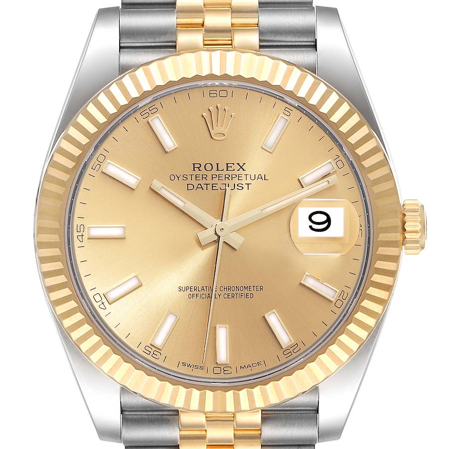 Rolex Datejust Watch 126333 for Men | 41MM | Yellow Gold - Two Tone | Champagne Dial - Steel