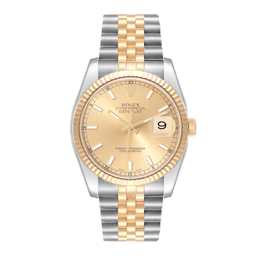 Rolex Datejust 116233 | 36MM | Yellow Gold Champagne Dial | 18KT TWO TONE