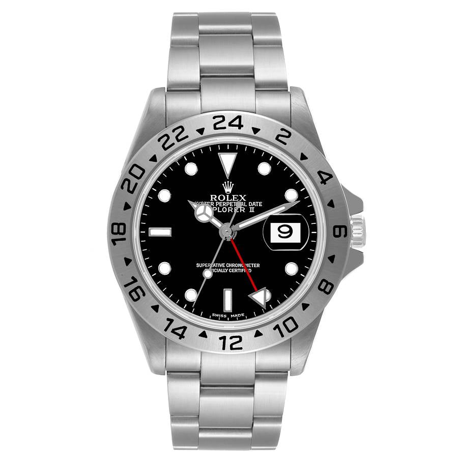 Rolex Explorer II Watch 16570 for Mens | 40MM | Black Dial | Steel
