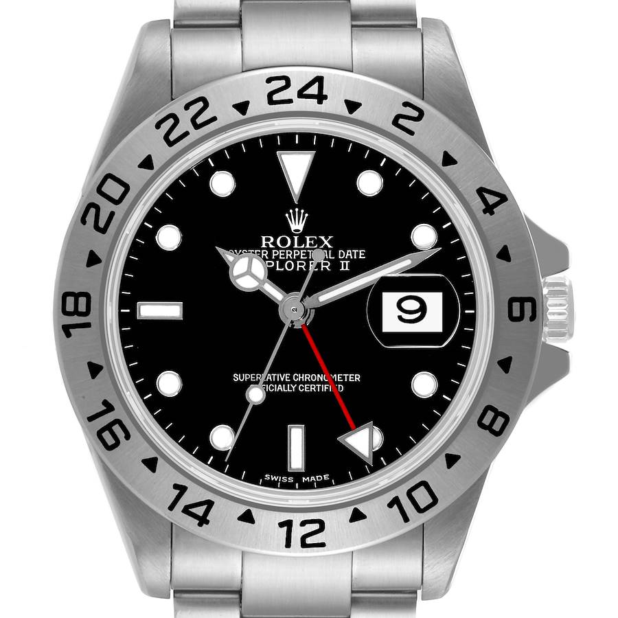 Rolex Explorer II Watch 16570 for Mens | 40MM | Black Dial | Steel
