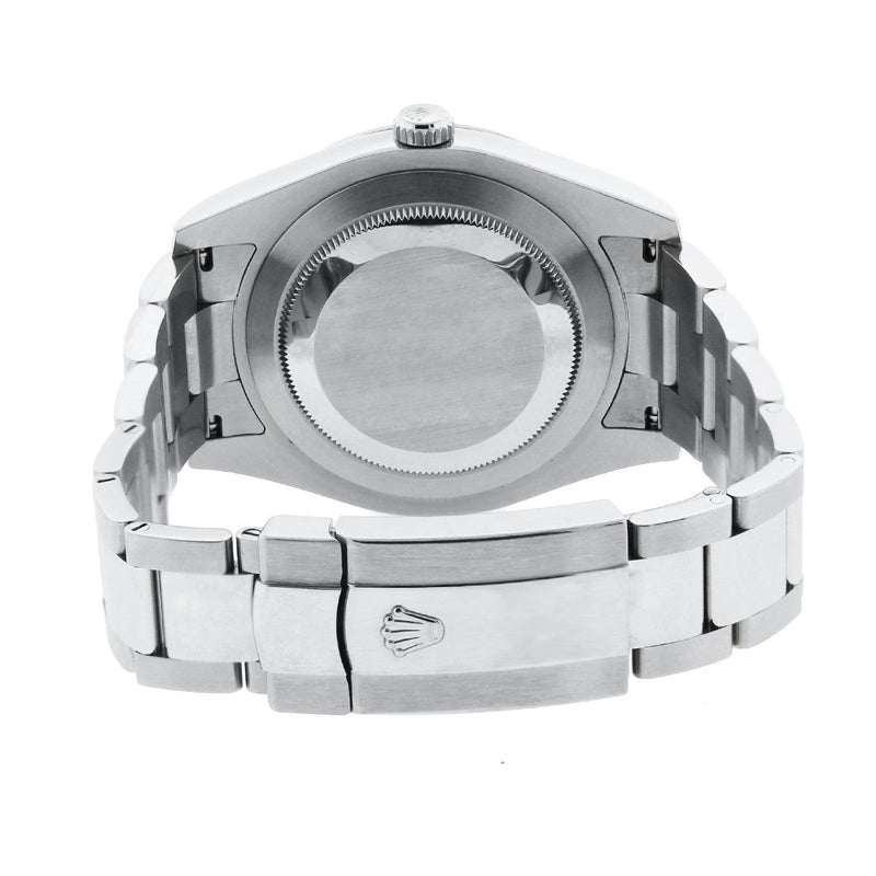 Rolex Datejust Ii Black Dial -  Index Hour Markers With 5 Carats Of Diamonds