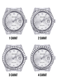 116200 | Hidden Clasp | Diamond Rolex Datejust Watch | 36 MM | Diamond Rolex Textured Jubilee Dial | Jubilee Band
