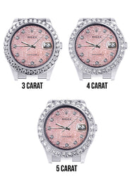 Rolex Datejust II Watch | 41 MM | Custom Pink Jubilee Diamond Dial | Oyster Band