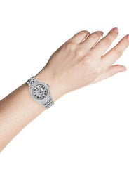 Womens Diamond Stainless Steel Rolex Watch | 26Mm | Diamond Roman Numeral Dial | Jubilee Band