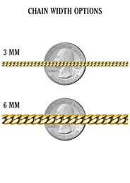 Gold Plated Mens Chain Solid Rope