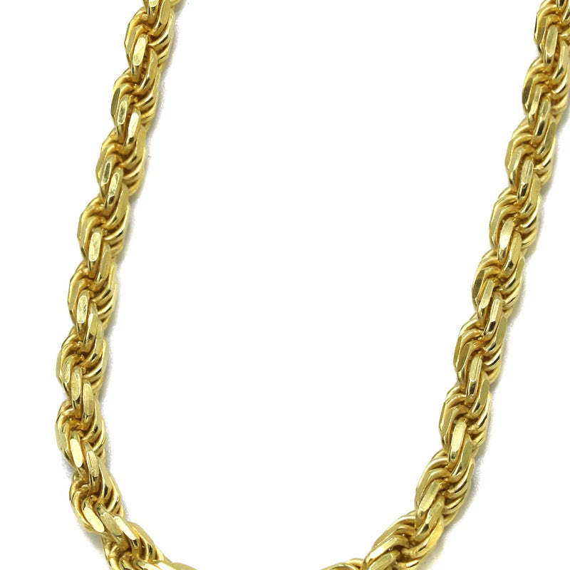 Silver Chain - Mens Gold Chain / Rope Chain / 4.5 MM
