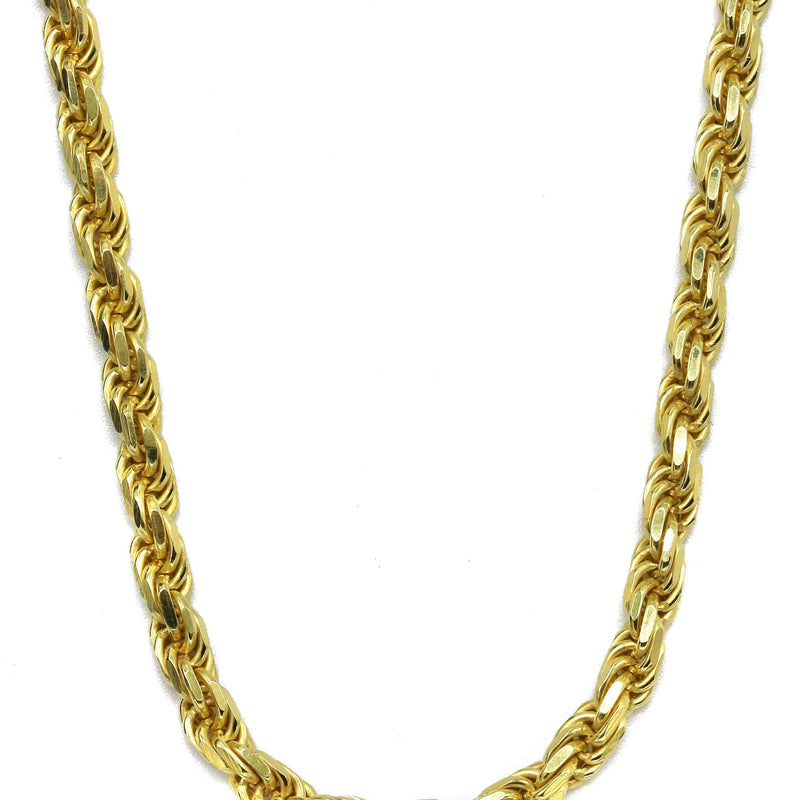 Silver Chain - Mens Gold Chain / Rope Chain