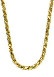 Silver Chain - Mens Gold Chain / Rope Chain