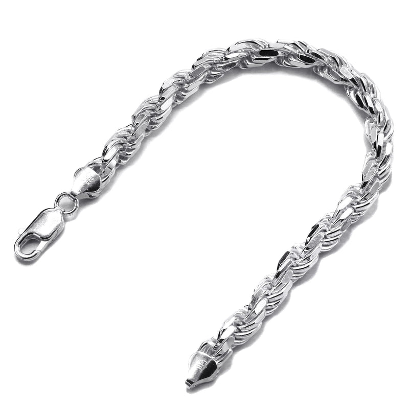 Silver White Rope Bracelet