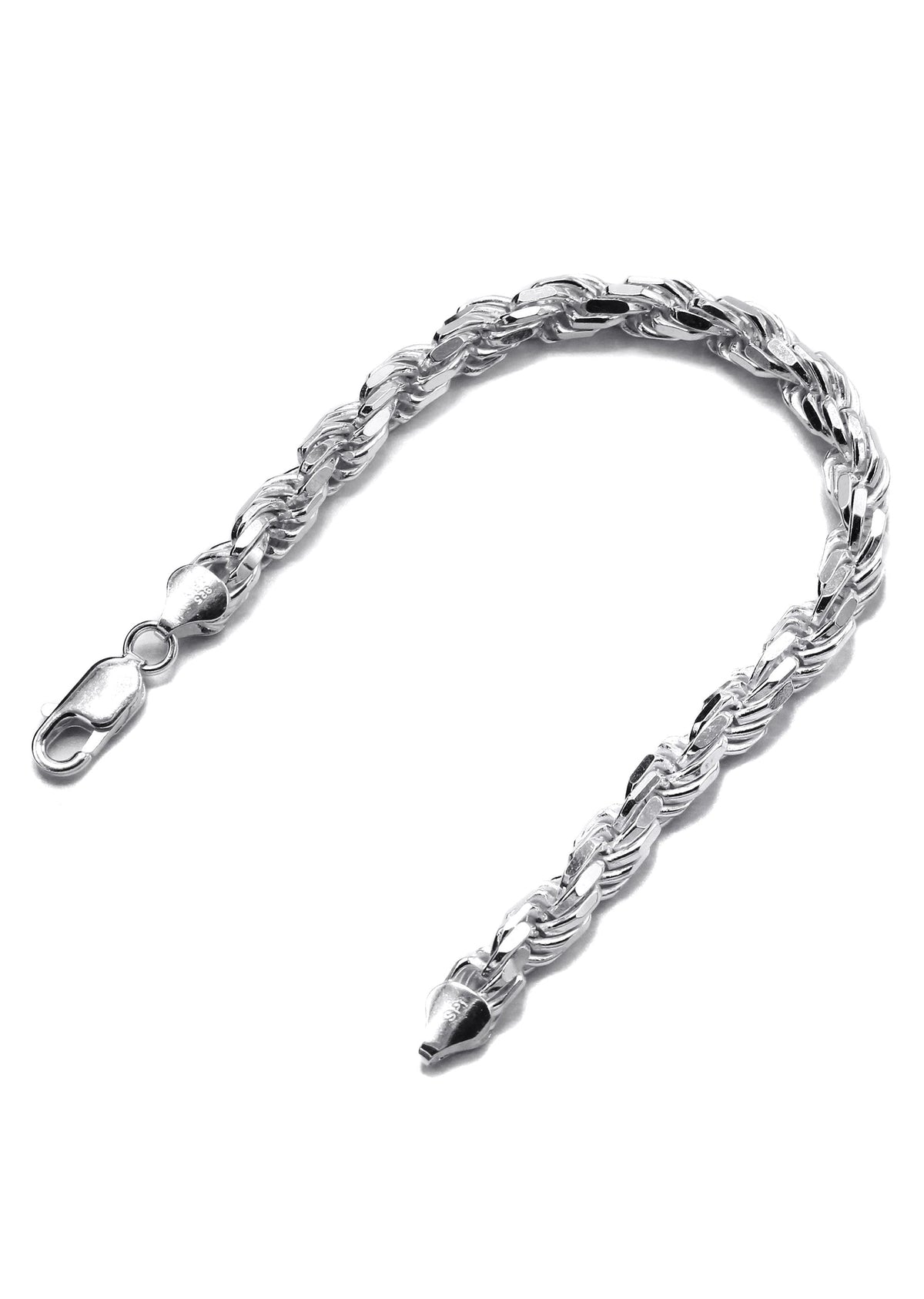 Silver White Rope Bracelet