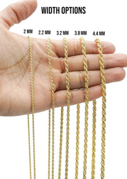 Silver Chain - Mens Gold Chain / Rope Chain