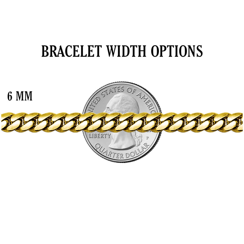White Gold Plated Mens Solid Rope Bracelet