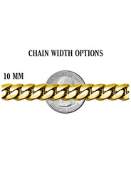 Gold Plated Mens Chain Iced Out Solid Rope