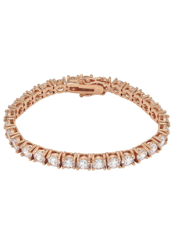 Lab Grown Diamond Tennis Bracelet - 14K Rose Gold