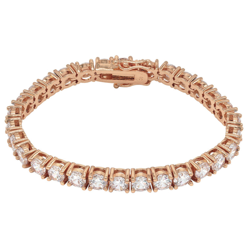 Womens Lab Grown Diamond Tennis Bracelet - 14K Rose Gold