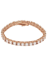 Womens Lab Grown Diamond Tennis Bracelet - 14K Rose Gold