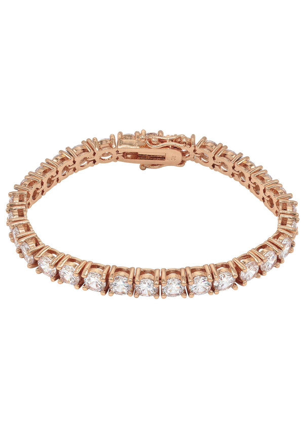 Womens Lab Grown Diamond Tennis Bracelet - 14K Rose Gold