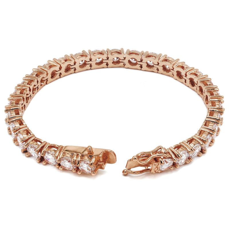 Womens Lab Grown Diamond Tennis Bracelet - 14K Rose Gold