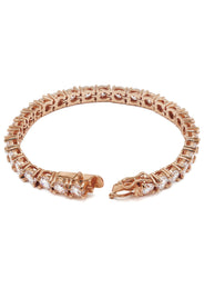 Womens Lab Grown Diamond Tennis Bracelet - 14K Rose Gold